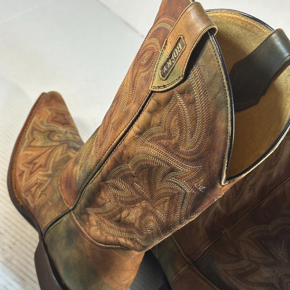 MENS WESTERN BOOTS SIZ 9.5 - Picture 5 of 16